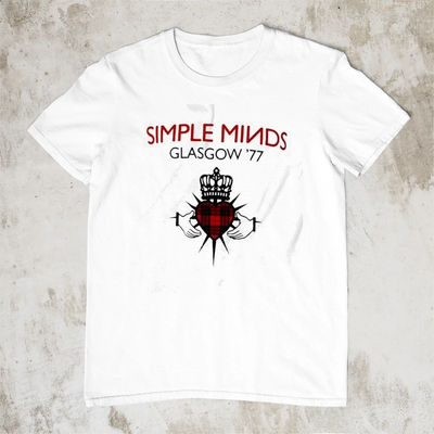 Simple Minds band Glasgow 77 T Shirt Full Size S-5XL | eBay