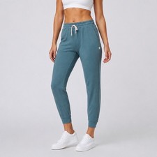 Vuori Performance Jogger Womens Small Smoke Blue Heather Active Travel Casual