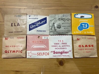 OLYMPIC SELFOR ROBUR TENA GLASS SANGLIER Verre de montre Plexiglas Normal/Punaise Ø100 à 350 MULTI-MARQUES (Watch Glass)