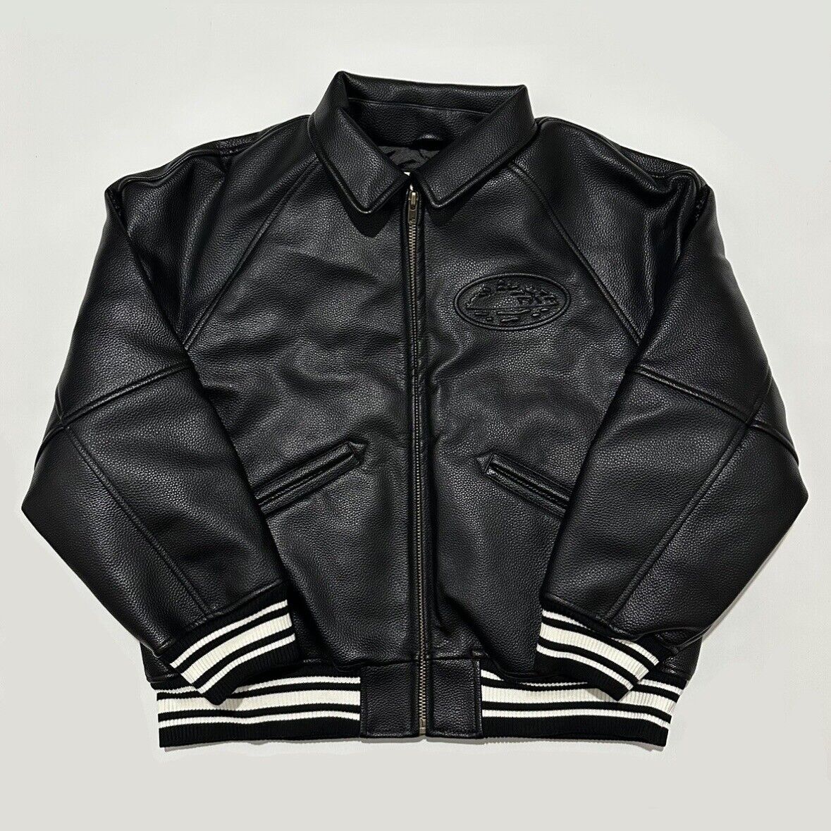 Corteiz Leather Jacket DaSkydive (Black) READ DESCRIPTION Corteiz Leather Jacket DaSkydive (Black) READ DESCRIPTION