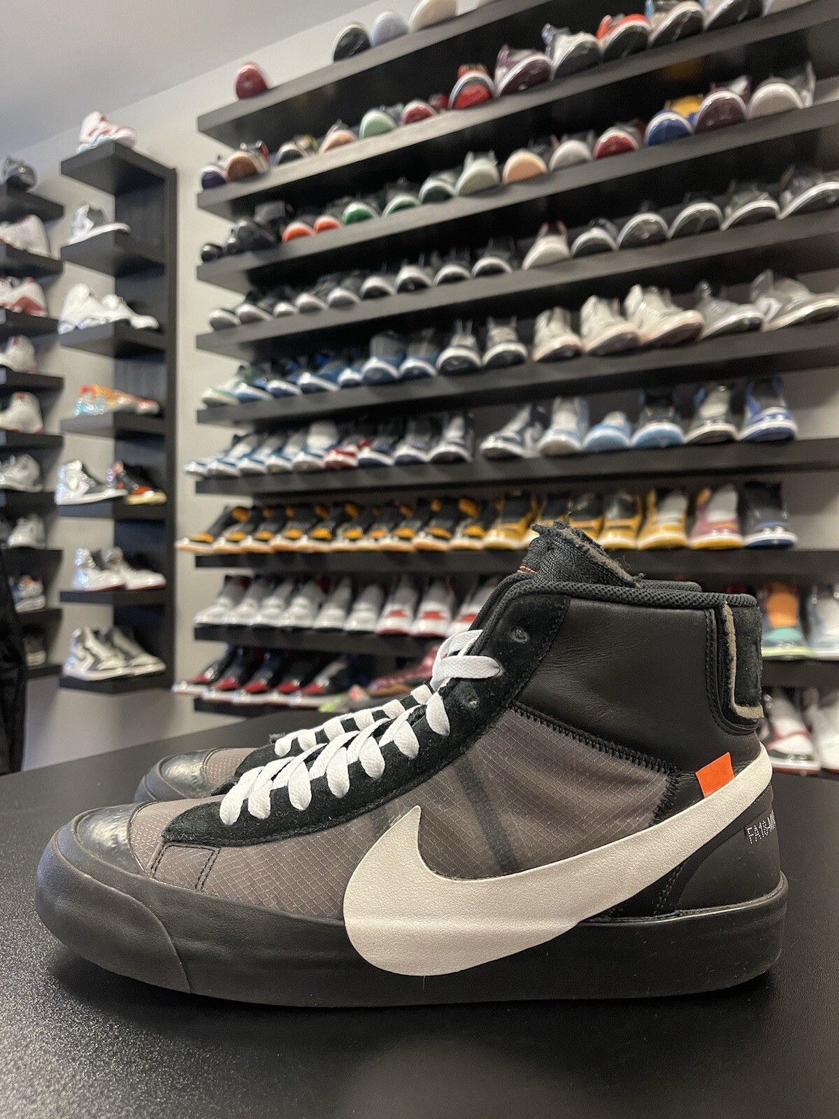 OFF WHITE X NIKE Taglia 10 Nike Off White x Blazer Mid Grim Razziapers