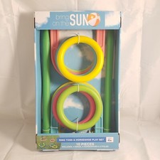 NEW Bring On The Sun Kids  Family Ring Toss  Horseshoe Play Set 10 Pieces