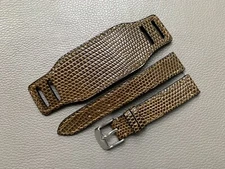 Genuine Lizard skin leather watch Bund Strap band 16 17 18 19 20 21 22 23 2426mm