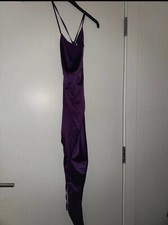 Satin Purple Dress