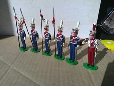 Trophy Wales Miniatures, Napoleonic French Polish Lancer  lot of 6, lead, PP