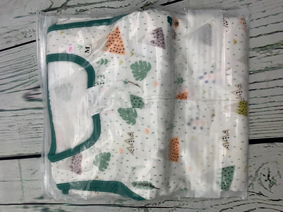 Saco de Dormir Bebé Algodón Muselina Usable Manta para Niñas Niños Mediano Foto 3 de 3