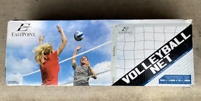 Eastpoint Outdoor Volleyball Net Tournament Size Heavy Duty Set 32'x3' NIB NS007
