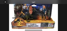 New IN HAND Jurassic World Dominion Claire Dearing  Dilophosaurus Jurassic Park
