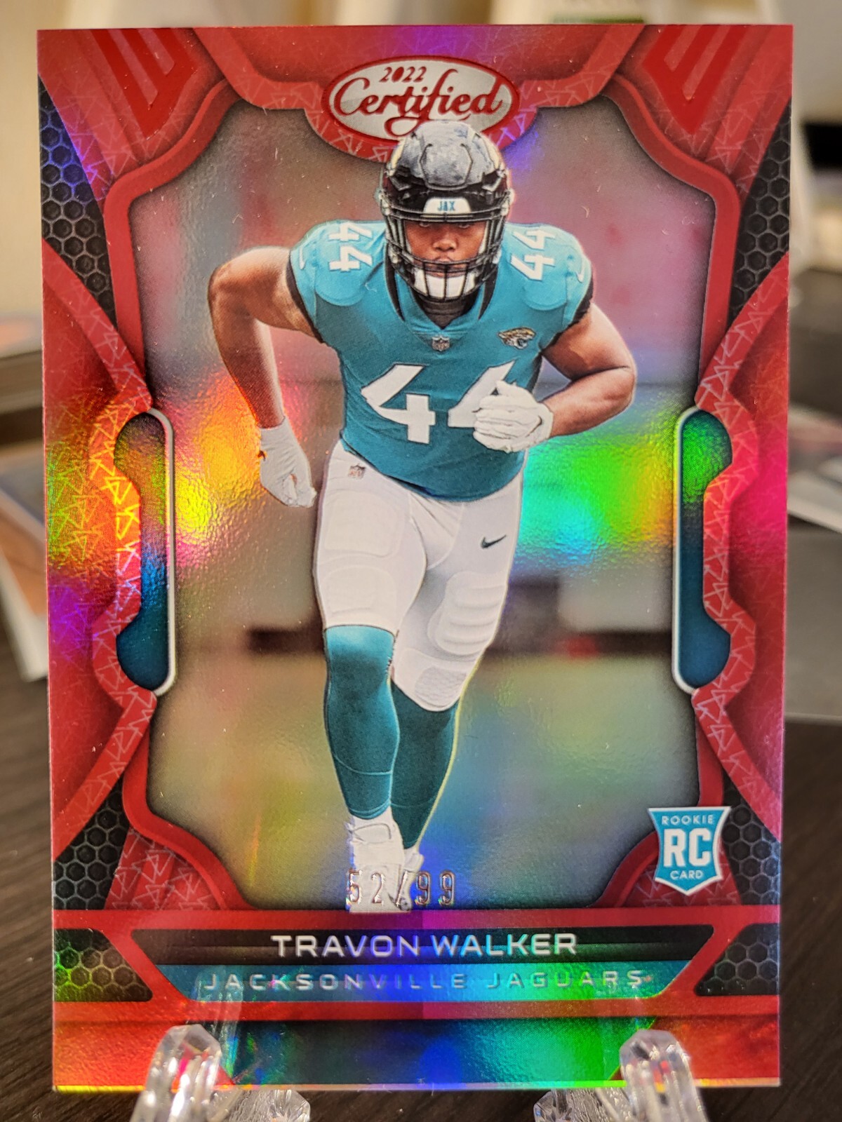 2022 Panini Certified Travon Walker Mirror Red #/99 RC Rookie #126