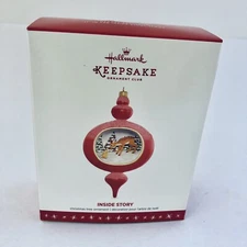Hallmark 2016 Inside Story Member Exclusive 1st Series Ornament Deer Rabbit NEW