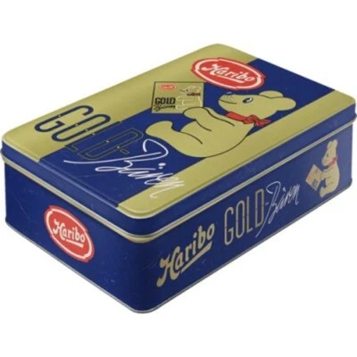 NOSTALGIC-ART Haribo Vorratsdose Metall 23 cm Hoard Box Goldbar Gummibärchen Vintage