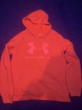 Under Armour Fleece logo Adult hoodie YLG Red/Red Sweatshirt Hooded Athletic