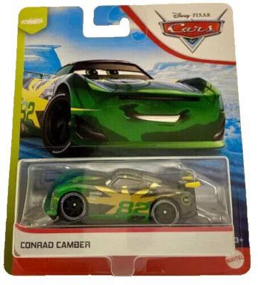 Disney Cars CONRAD CAMBER #82 Shiny Wax 1:55 Scale PACKAGE WEAR FREE SHIPPING!