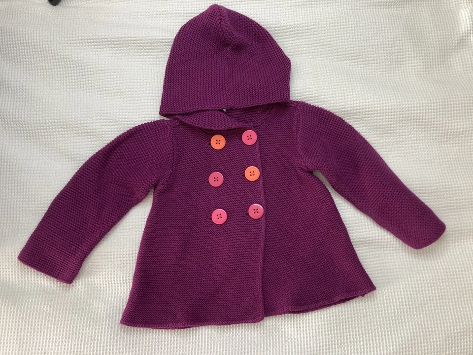 Suéter bebé niña morado First Impressions Foto 2 de 4