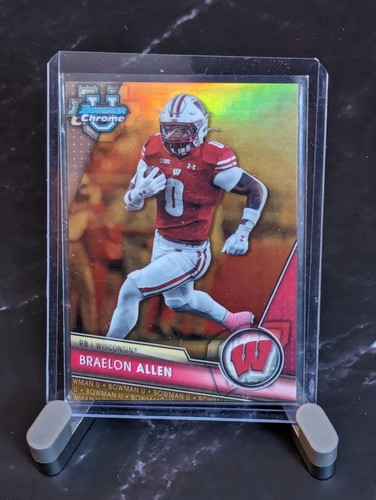 2023 Bowman Chrome Sapphire University #183 Braelon Allen Gold /50