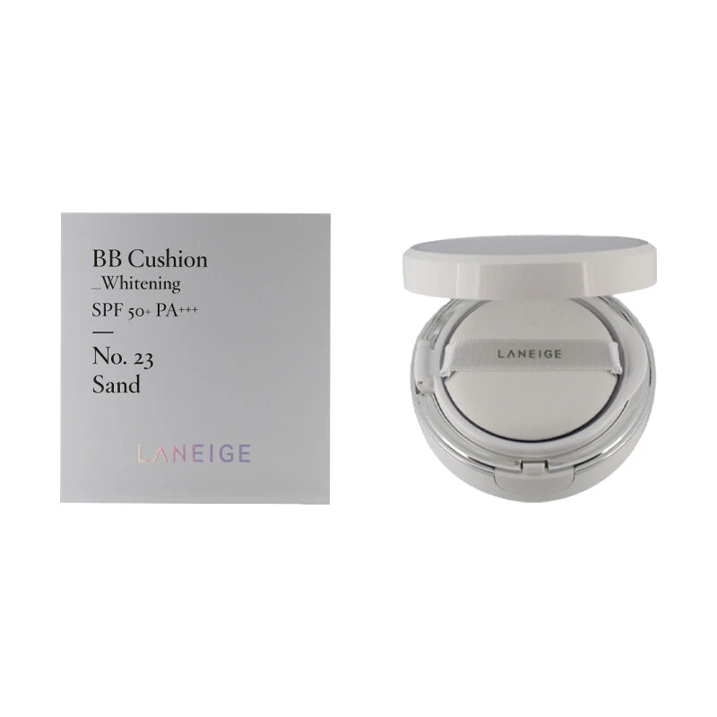 Laneige BB Cushion Whitening No 23 Sand WIth Refill Pore Control Anti Ageing