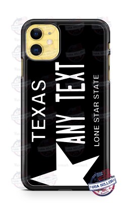 Texas The Lone Star State Flag License Phone Case For iPhone i14 Samsung Google