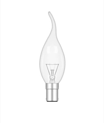 QUALITÄT MARKEN 60W SBC B15D KLAR GEBOGEN SPITZE VOLL DIMMBAR KERZENGLÜHBIRNEN x4