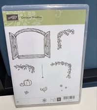 Stampin' Up Cottage Window Rubber Stamp Set of 9 Retired NEW Crafting