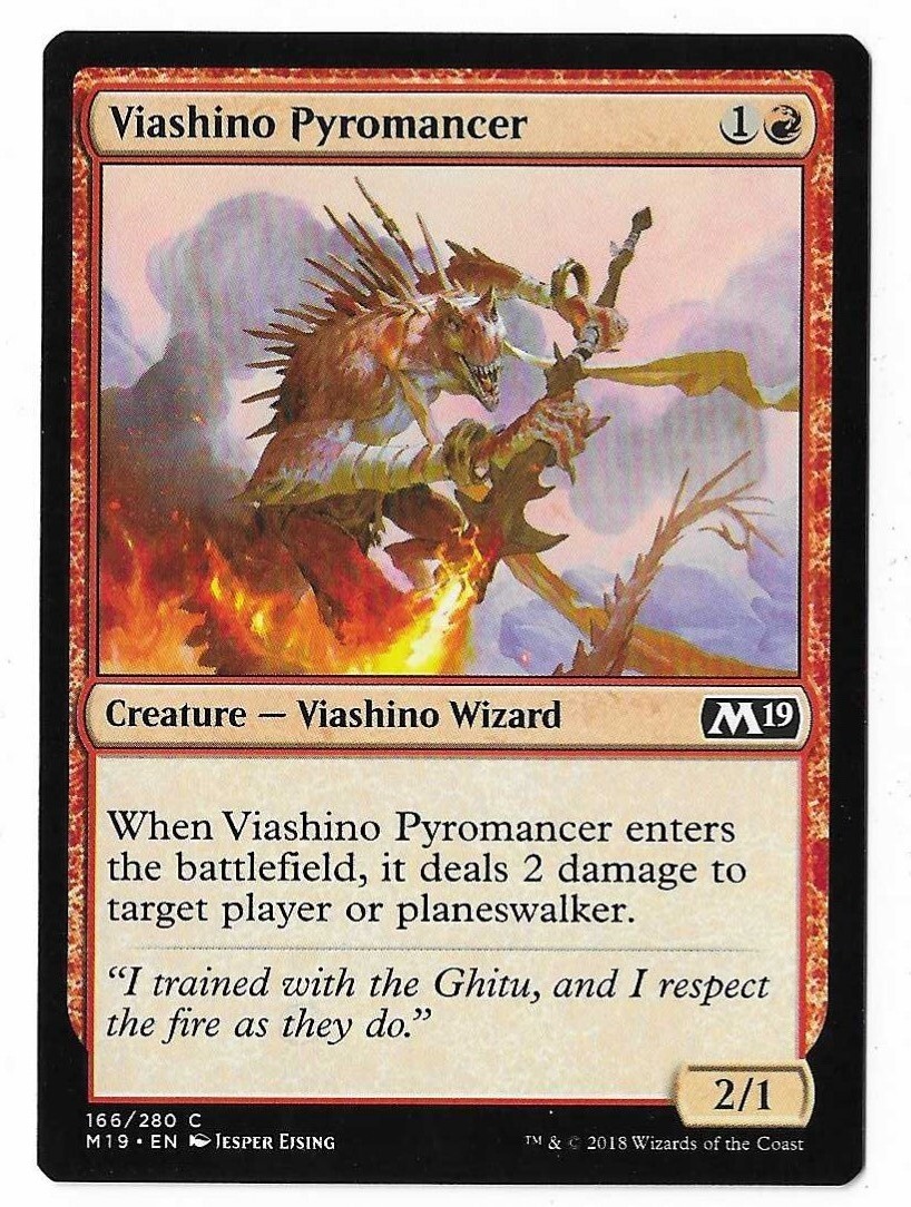 MTG Viashino Pyromancer Core Set 2019 (M19) Common Magic Card #166