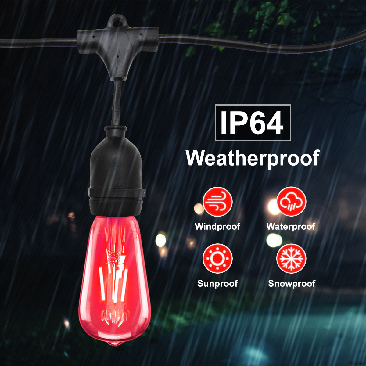 15M Outdoor IP64 Garden Trees Party Celebration LED FAIRY STRING