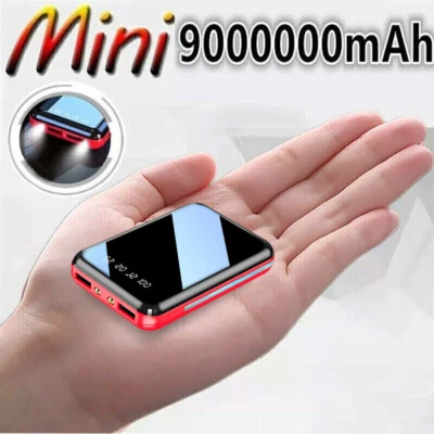 UNBRAND 9000000mAh Powerbank Externer Batterie Ladegerät ZusatzAkku 2 USB Für Alle Handy