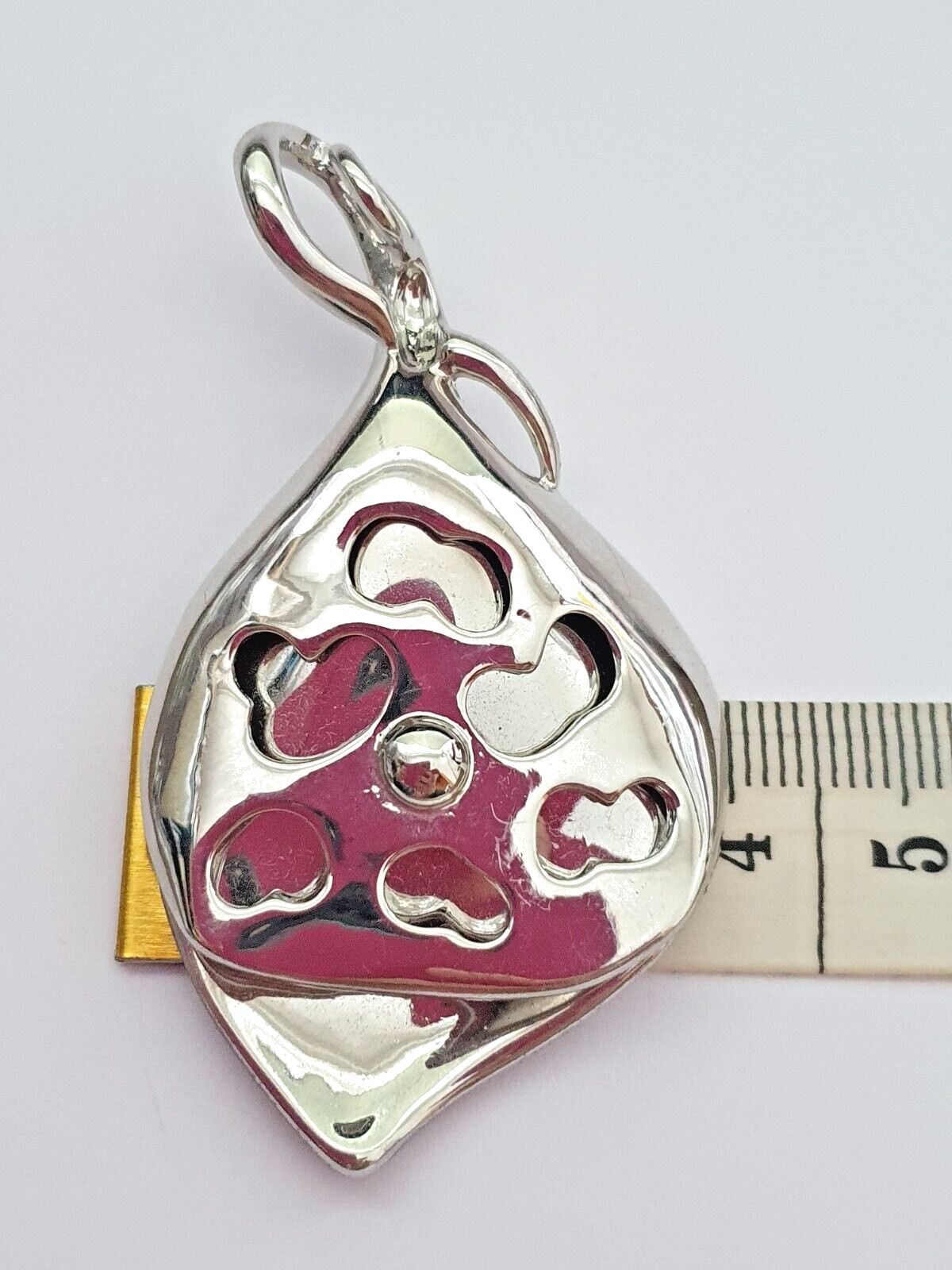 Modern Large Statement Grey Silver Tone Sparkly O… - image 14