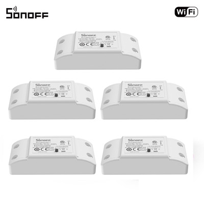 1/3/5PCS SONOFF BASICR4 WIFI Smart Schalter App gesteuert Stimmenkontrolle Timer