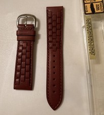 Hadley Roma Man Watch Band Genuine Leather Link Tan MS902 20R 20mm