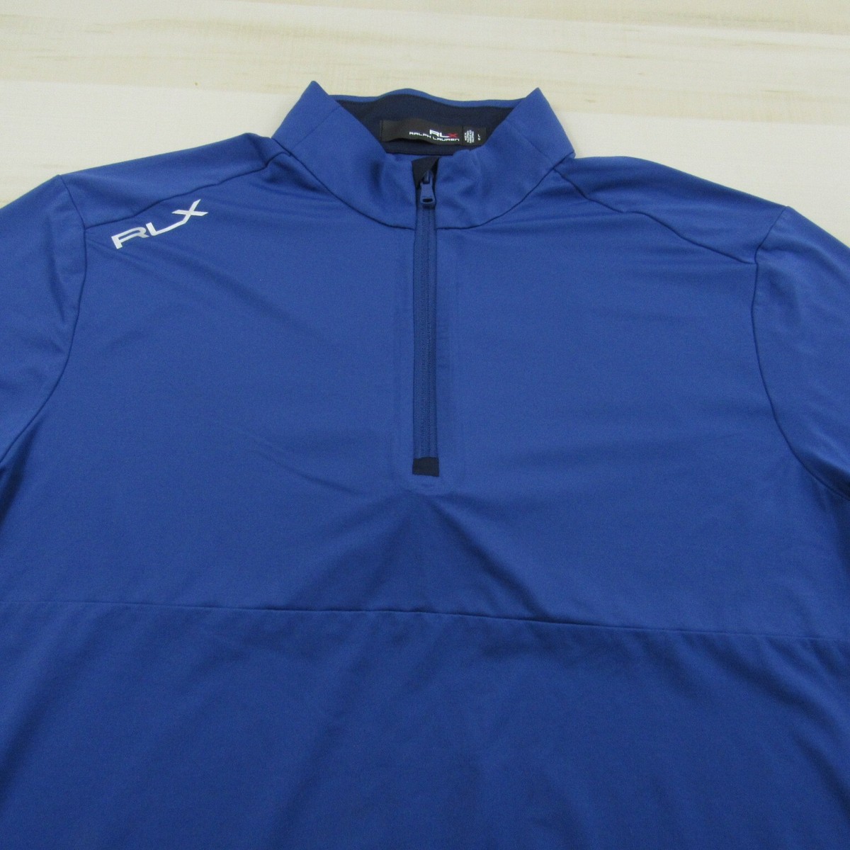 Ralph Lauren Shirt Mens Large Blue RLX Performance Zip Ralph Lauren Shirt Mens Large Blue RLX Performance Zip