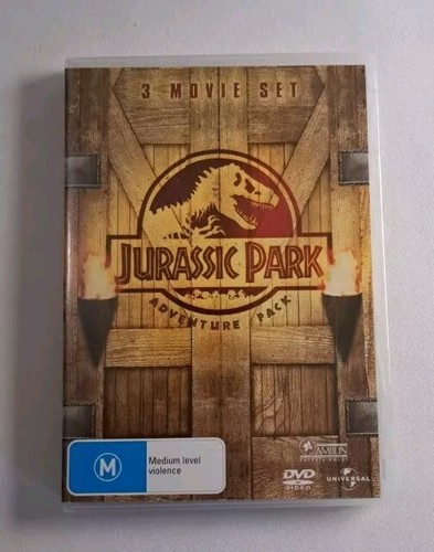 Jurassic Park DVD Adventure Pack 3 movie set Action Fantasy region 4 LLM2