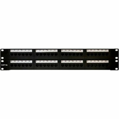 On-Q/Legrand 48-Port Cat5e Rack-Mount Patch Panel (48845C5E)