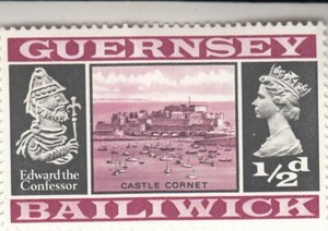 Guernsey Bailiwick 1969-1970  - Castle Cornet, Daily Stamps - 1/2p MNH