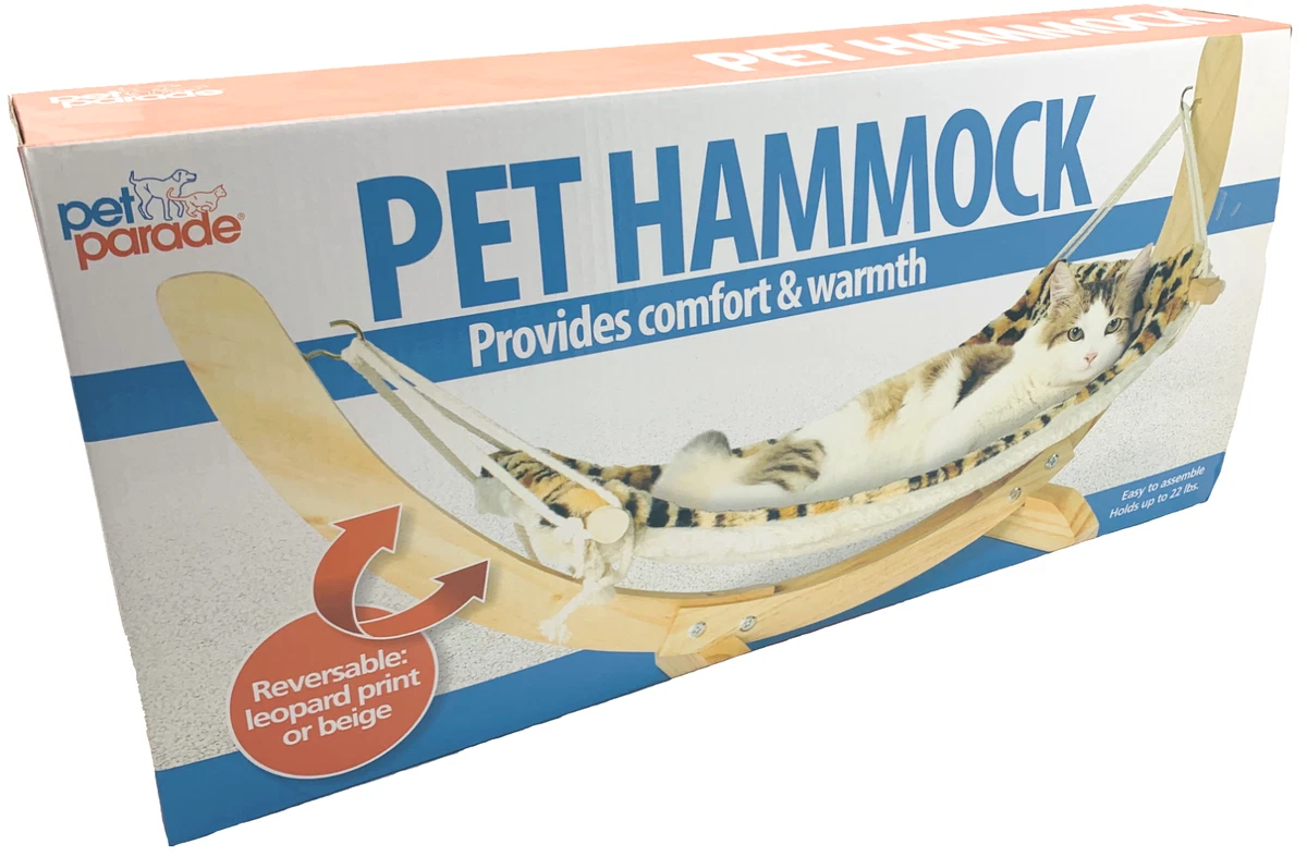 Pet Parade Pet Hammock Reversible Bed Easy To Assemble Holds Up To 22lb Cat Dog