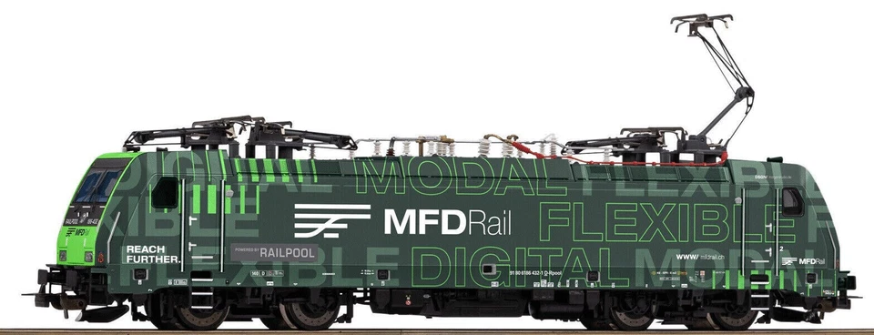 PIKO 71330 Locomotive Électrique Br 186 Mfd Rail Railpool Ep.vi DCC Son - Photo 1/1
