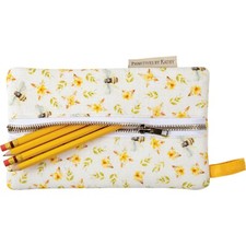 Zipper Bee Pencil or money pouch