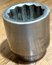 Snap On Tools JUMBO 2-1/8" Socket 1" Drive SAE 12-PT Chrome Large Locking Pin