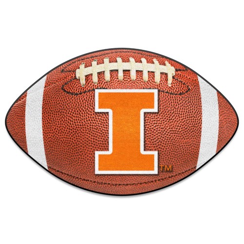 FANMATS NCAA Unisex-Adult Football Mat Illinois Illini 20.5" x 32.5 ...