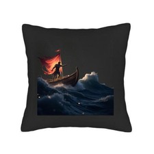 Set of 2 18x18 Throw Pillow Covers - Design with Turbulent Ocean Waves