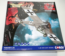 CORGI 1:48 AA28702 FOKKER E.III MANFRED VON RICHTHOFEN Diecast model plane.