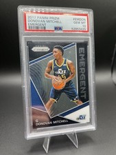 2017-18 Panini Prizm Emergent Rookie Donovan Mitchell PSA 10 Utah Jazz Card