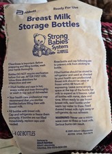 NIP Abbot Ready For Use Breast Milk Storage Bottles 3-4 Oz Bottles/Portable/Mini
