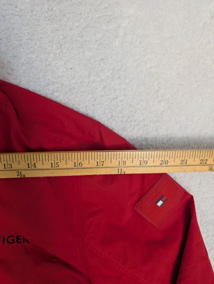 Tommy Hilfiger Regatta Yacht Jacket Mens S/P Water Resistant Windbreaker Red - Image 4 of 4