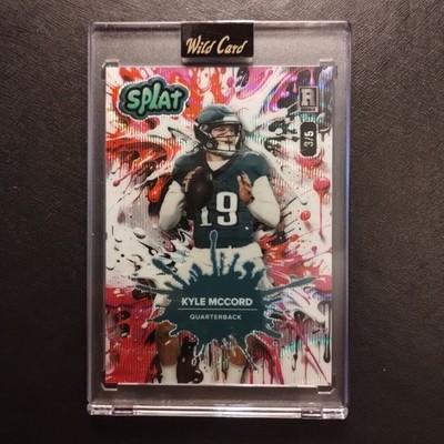 #3/5 Kyle McCord Rookie Paint Wave 2025 Wild Card Splat Syracuse Eagles
