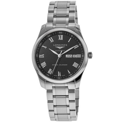 New Longines Master Collection Automatic 42mm Black Men's Watch L2.920.4.51.6