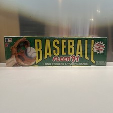 Fleer '91 Baseball Trading Card Box MLB 1991 World Series Pro Visions Cards