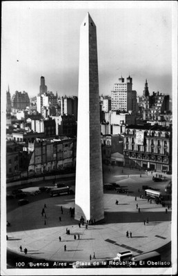 Buenos-Aires-Plaza de la Republica ,El Obelisco 1936