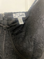 J for Justify Black Lace Floral Chemise Sleeveless Plus Size 2X Women