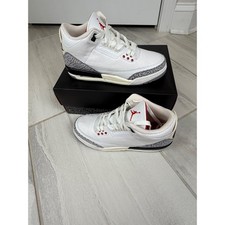 Air Jordan 3 Retro Reimagined GS White Fire Red Black DM0967-100 Size 7Y Mens 7