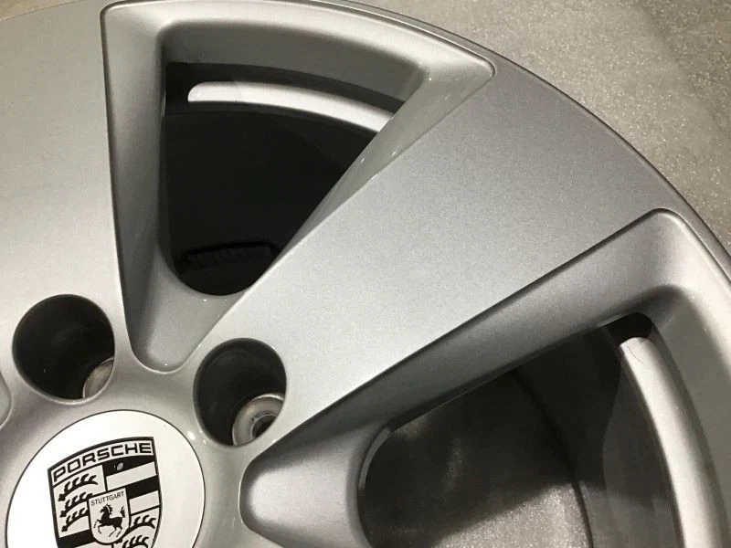 2019 2020 Porsche Cayenne Wheel 67565 19x9.5 Silver 5 Spoke Rear OE 9Y0601025AS - Image 3 of 4